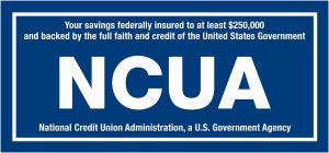 Blue logo for the NCUA